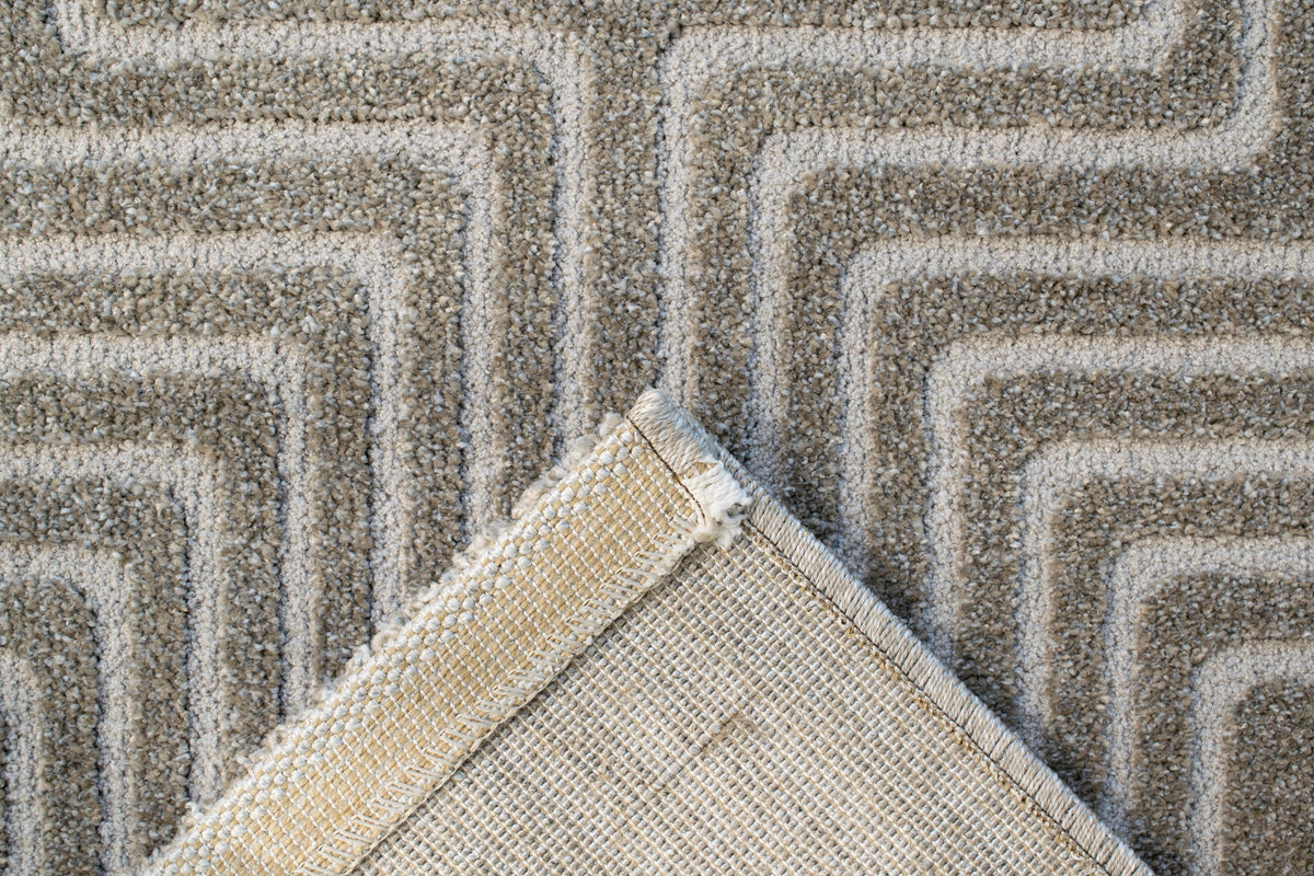 Modern Luxurious textured Grey Trentino Rug