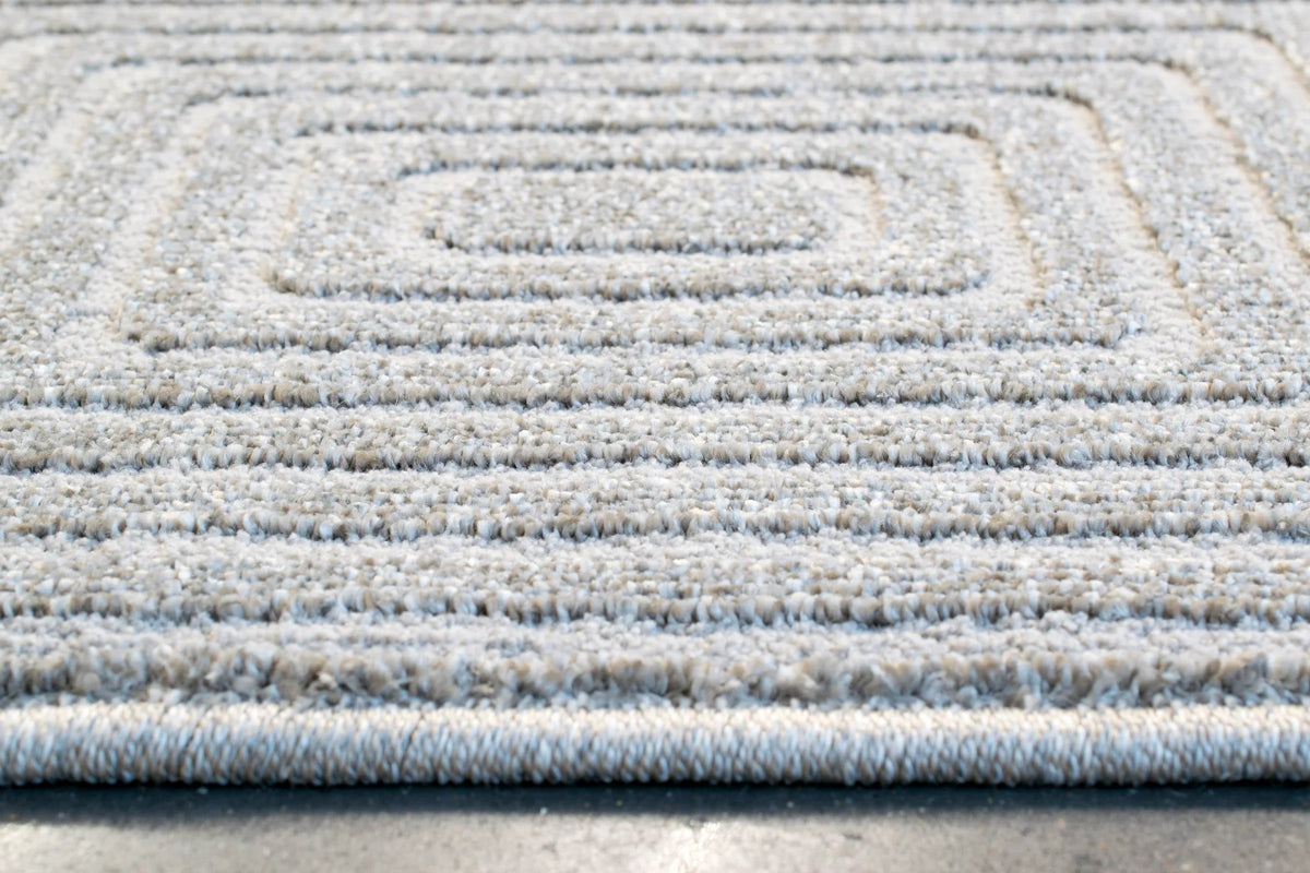 Modern Luxurious textured Grey Trentino Rug