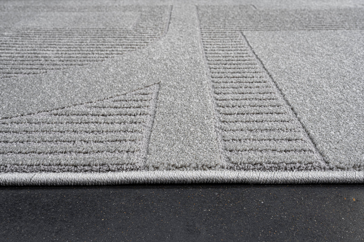 Abstract Geometric Pattern Luxurious Textured Trentino Rug