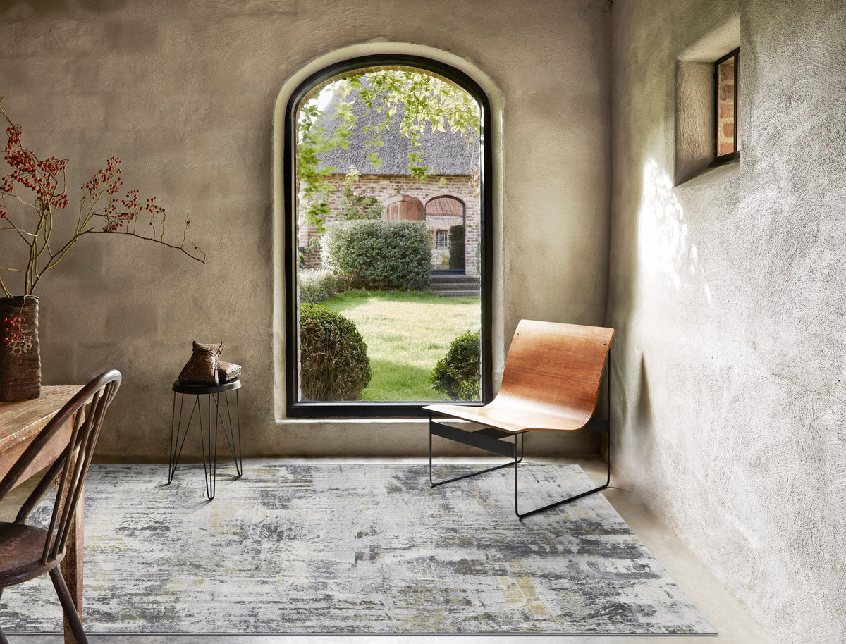 Abstract Design Argentum Rug
