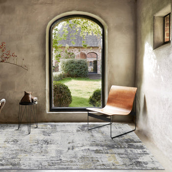Abstract Design Argentum Rug