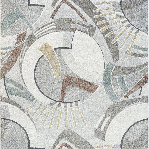 Multi Tone Abstract Geometric Pattern Valentino Rug