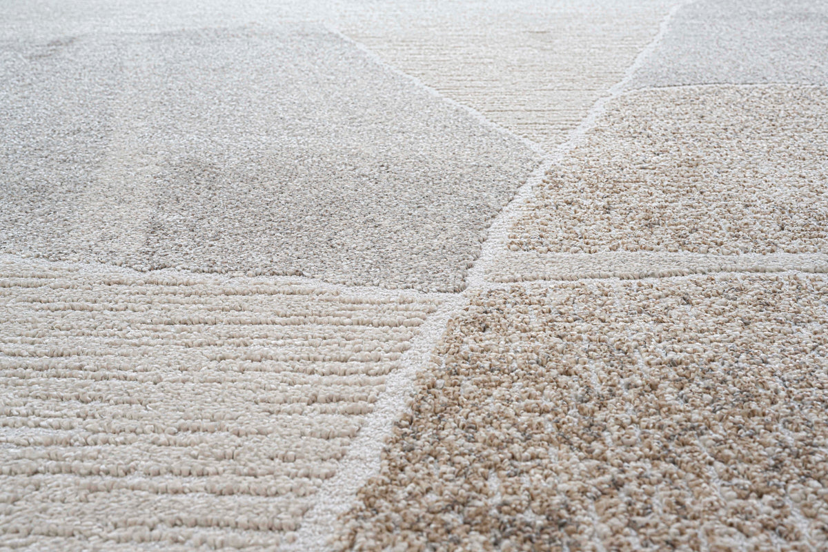 Organic Shapes Abstract Design Rounded Square Valentino Rug (46038-6191) Size: 200 x 200cm