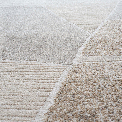 Organic Shapes Abstract Design Rounded Square Valentino Rug (46038-6191) Size: 200 x 200cm