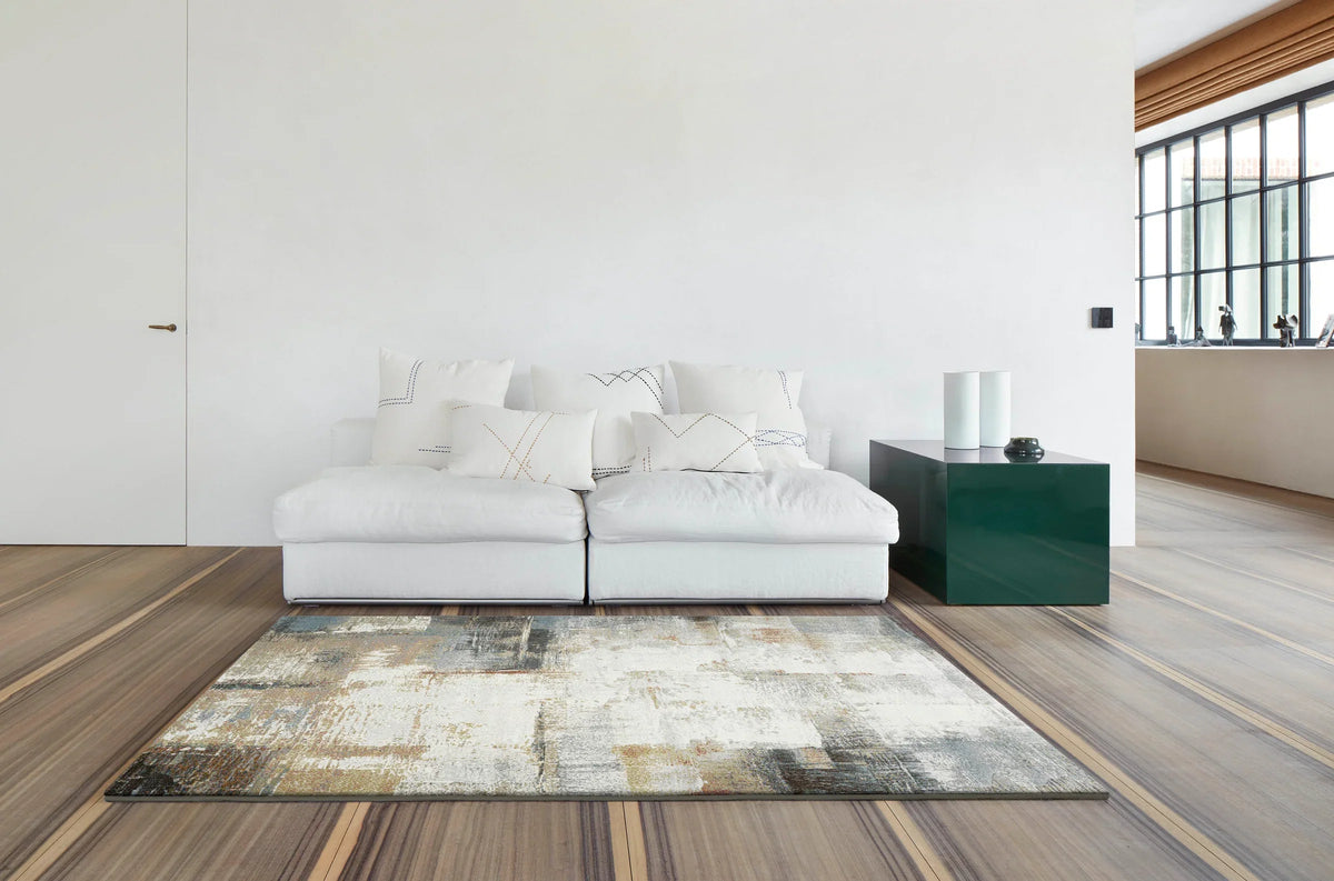 Funky Abstract Multi Coloured Design Argentum Rug