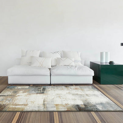 Funky Abstract Multi Coloured Design Argentum Rug