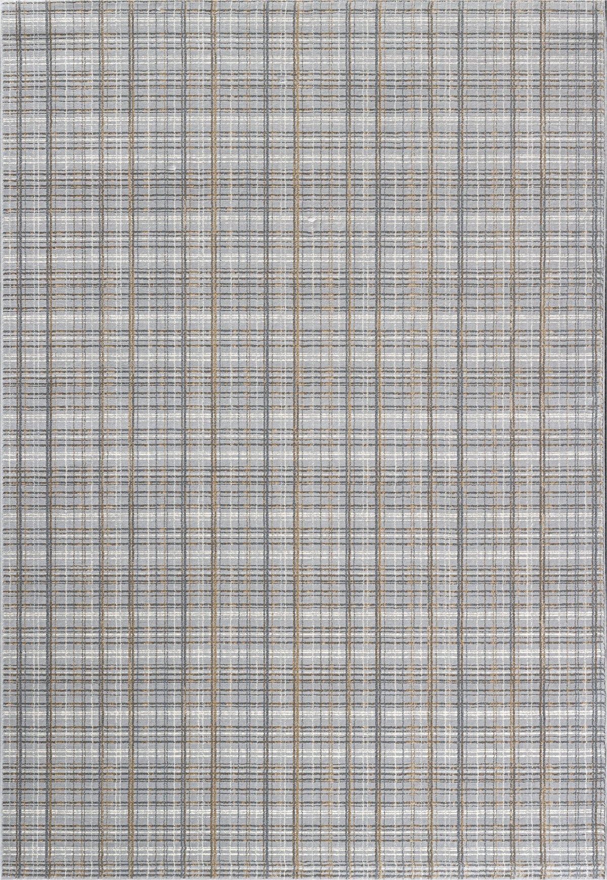 Textured Plaid Pattern Harmony Rug