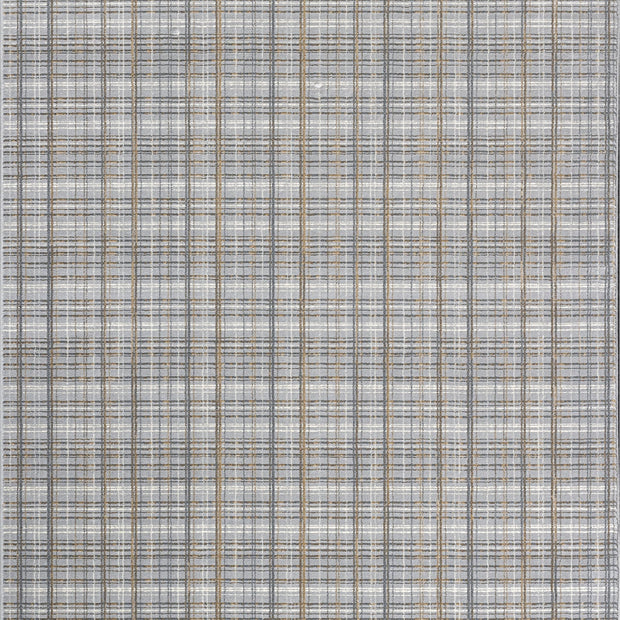 Textured Plaid Pattern Harmony Rug