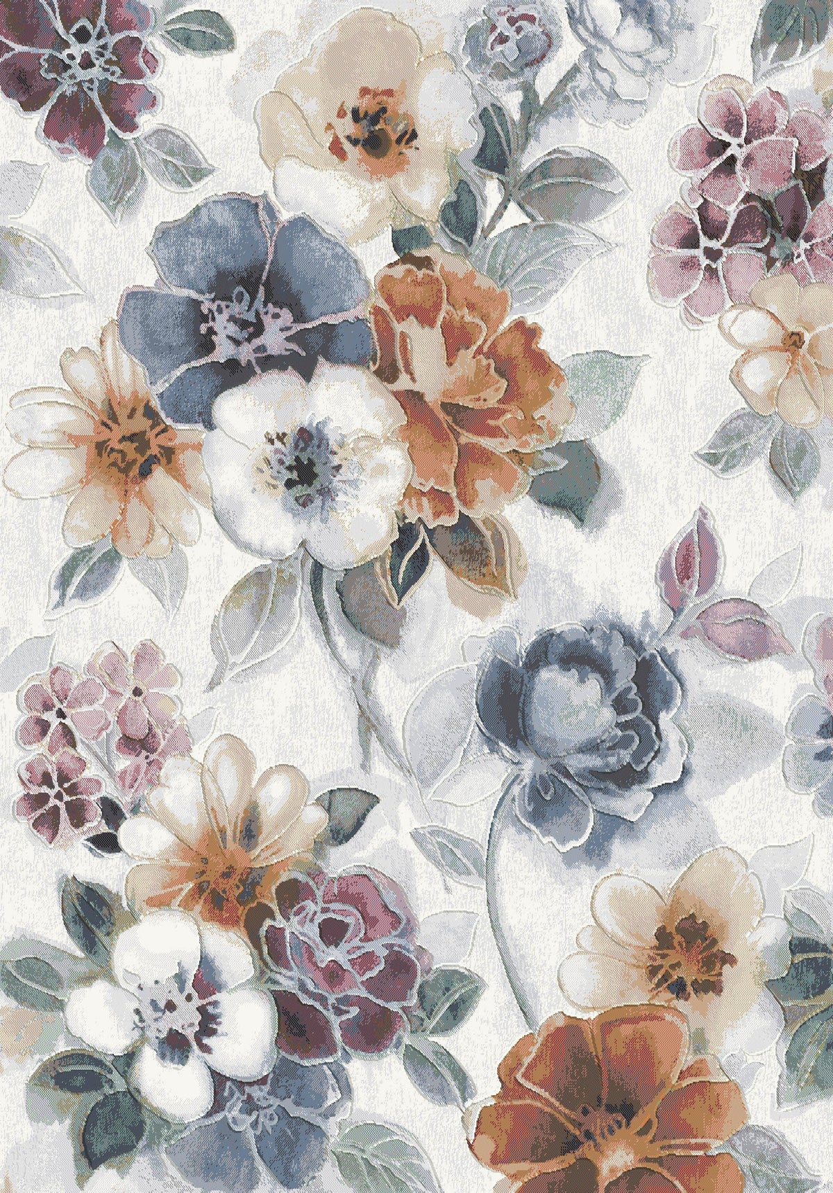 Mastercraft Floral Design Argentum Rug