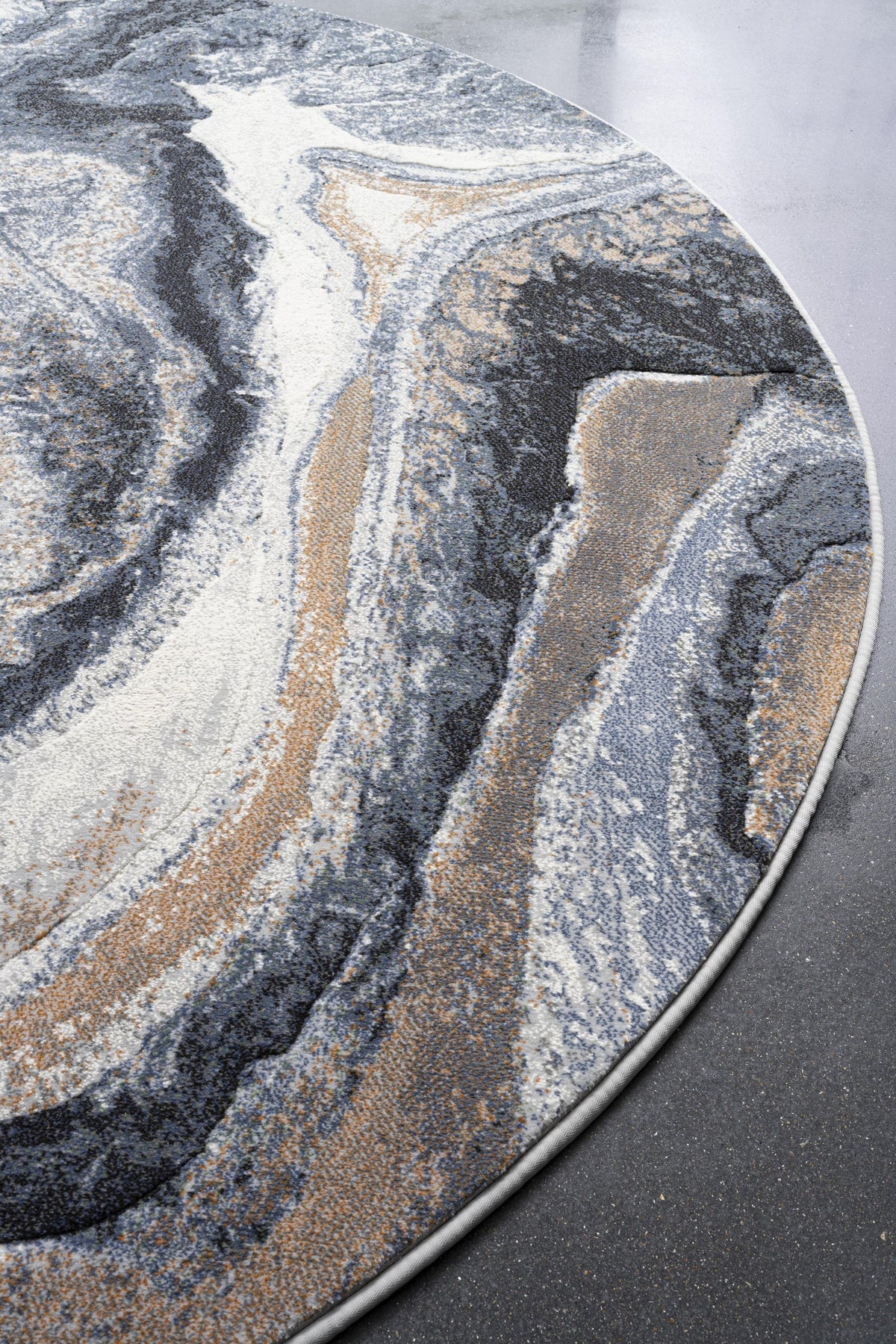 Contemporary Design Argentum Round Rug