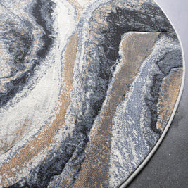 Contemporary Design Argentum Round Rug
