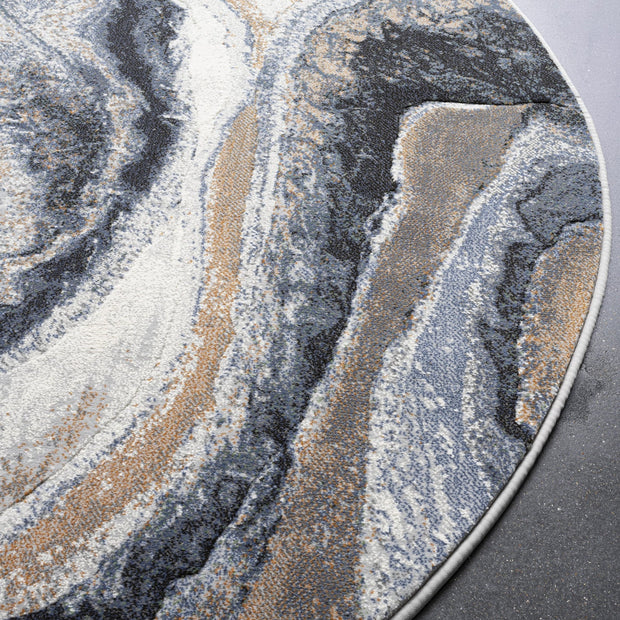 Contemporary Design Argentum Round Rug