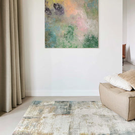 Funky Abstract Multi Coloured Design Argentum Rug