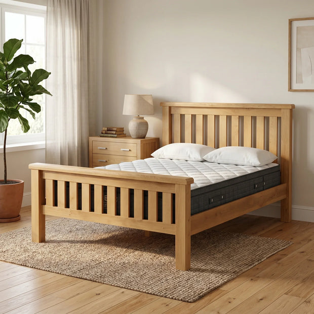 Richmond Oak Queen Bedframe