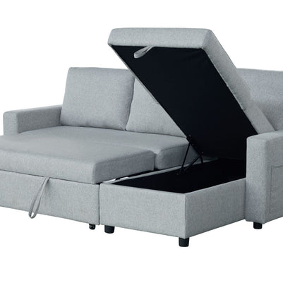 Rosa Sofa Bed with Chaise & Storage + USB
