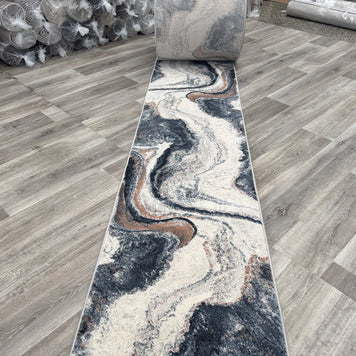 Argentum Hallway Runner Size: 67cm wide x Cut to order