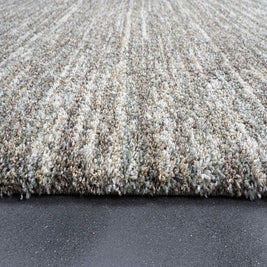 Modern Earth Tone Textured Mehari Rug