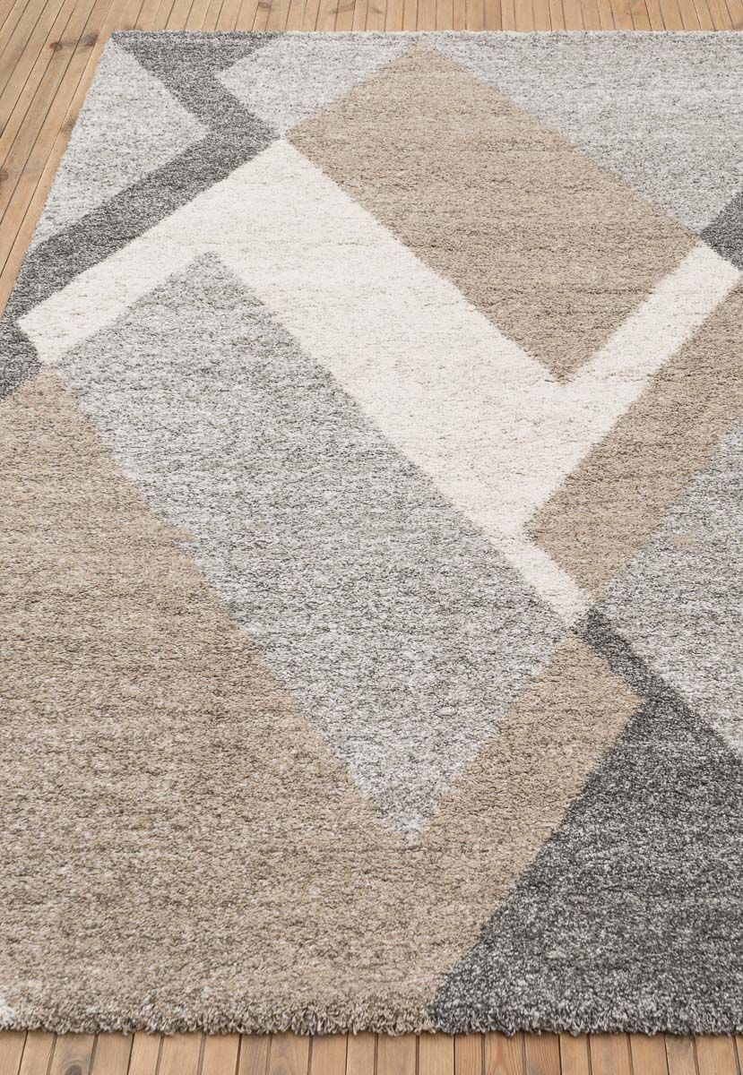Geometric Design Mehari Shaggy Rug