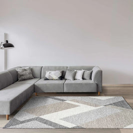 Geometric Design Mehari Shaggy Rug