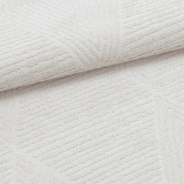 Modern Luxurious Textured Trentino Ivory Round Rug