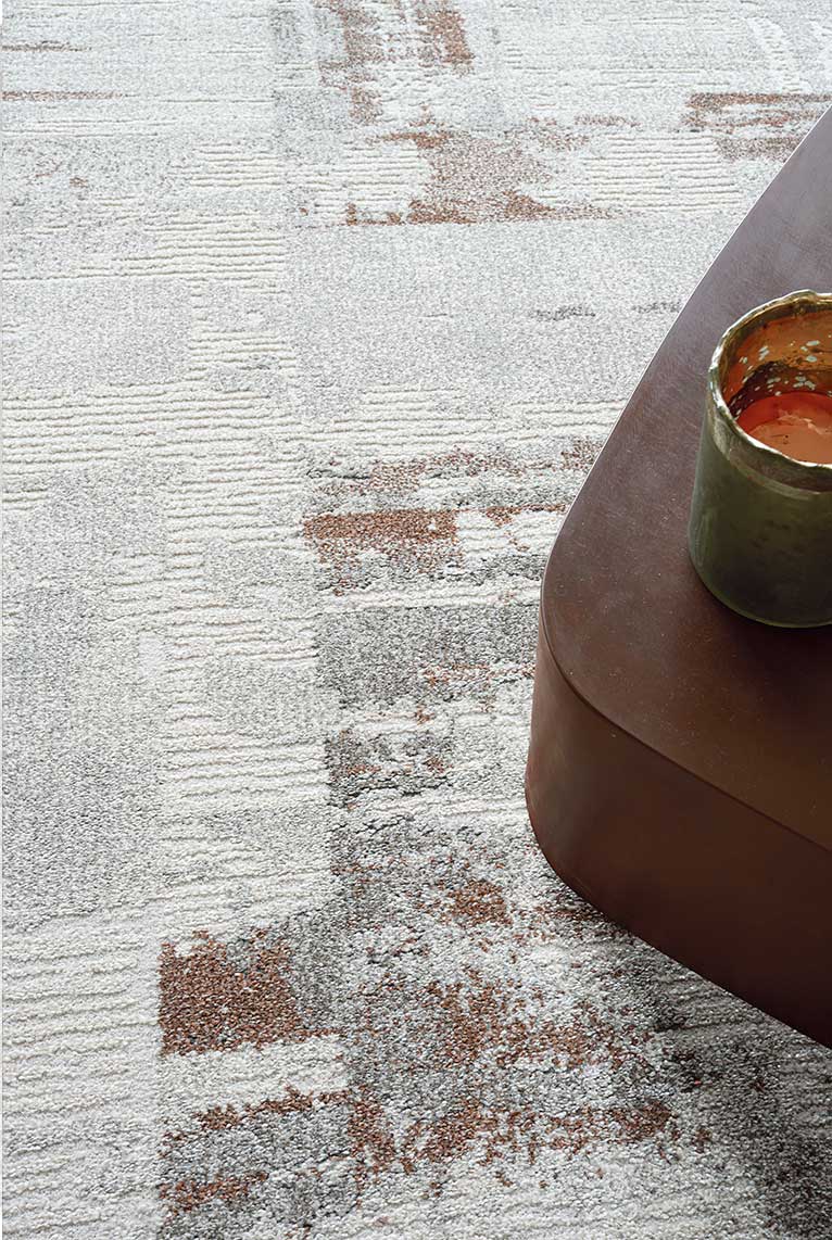 Modern Abstract Design Valentino Round Rug (46024-6111) Size: 160 x 160cm