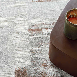 Modern Abstract Design Valentino Round Rug (46024-6111) Size: 160 x 160cm