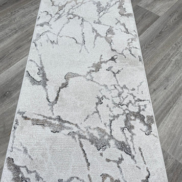 Abstract Design Ivory & Gold Valentino Runner (46001-6191) 67cm Wide x Cut to Order