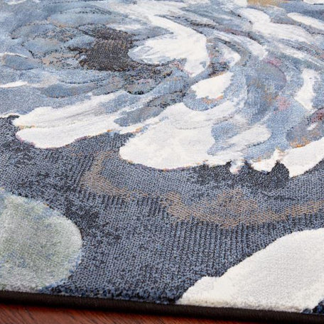 Multicoloured Floral Modern Style Argentum Rug