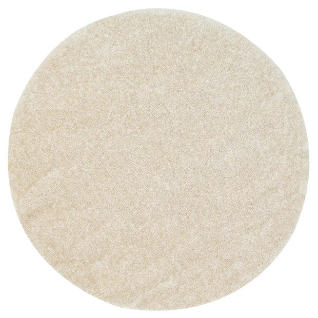 Dream Shaggy Beige Colour Turkish Round Rug
