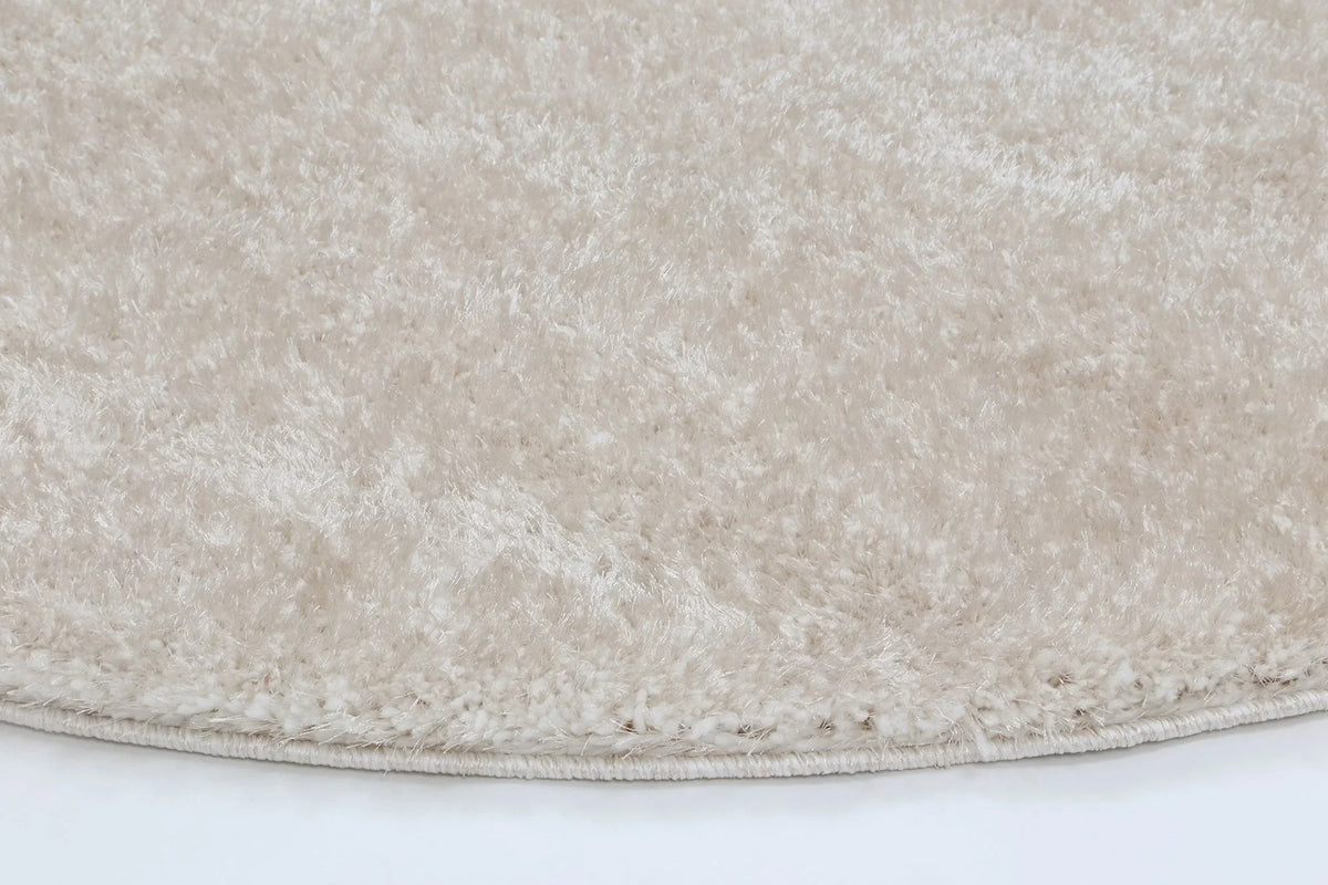 Dream Shaggy Beige Colour Turkish Round Rug