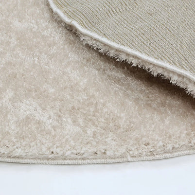Dream Shaggy Beige Colour Turkish Round Rug