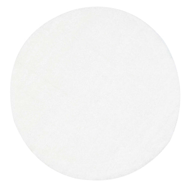 Dream Shaggy White Colour Turkish Round Rug