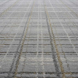 Textured Plaid Pattern Harmony Rug