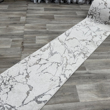 Abstract Design Ivory & Gold Valentino Runner (46001-6191) 67cm Wide x Cut to Order