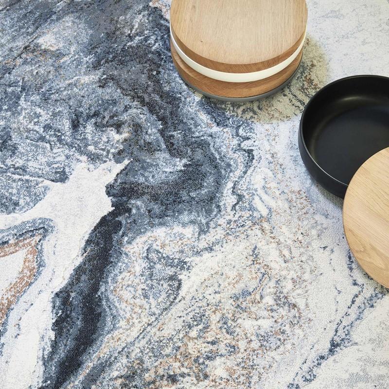 Contemporary Design Argentum Round Rug