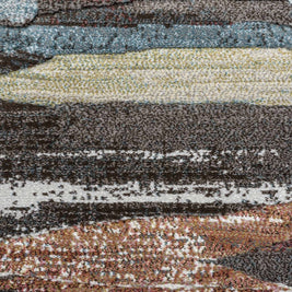 Multi Coloured Contemporary Design Argentum Rug