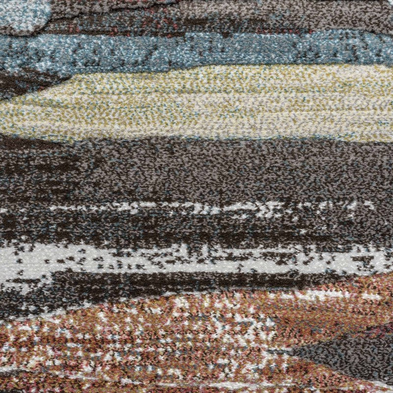 Multi Coloured Contemporary Design Argentum Rug