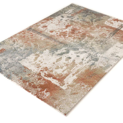 Distressed Canvas Argentum Rug
