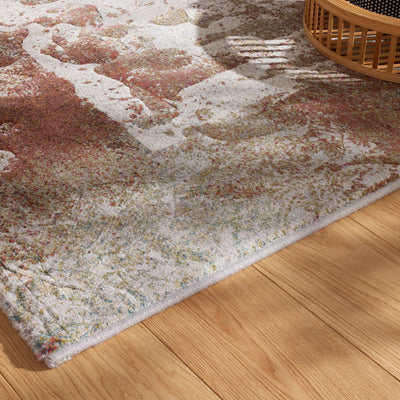 Distressed Canvas Argentum Rug
