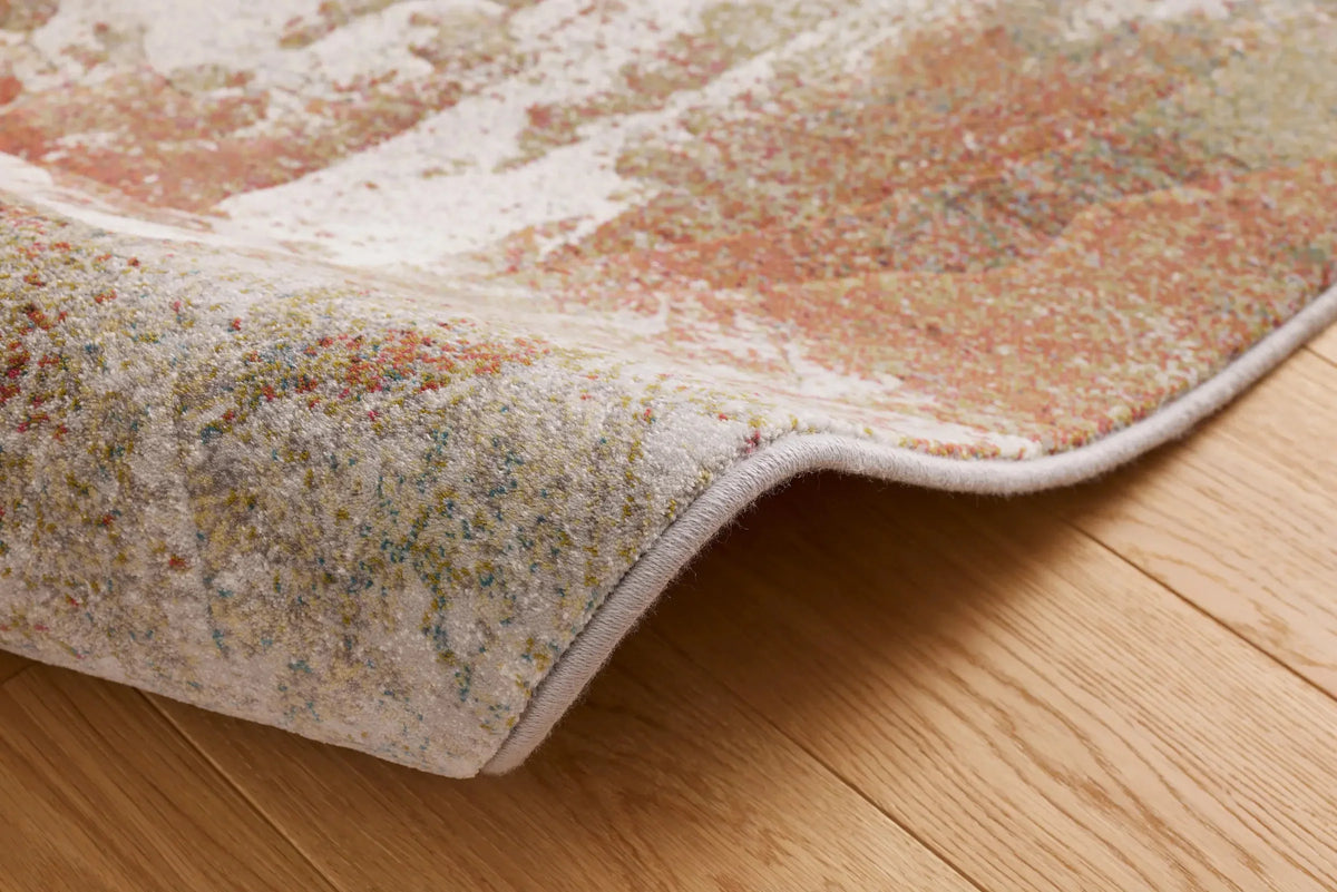 Distressed Canvas Argentum Rug