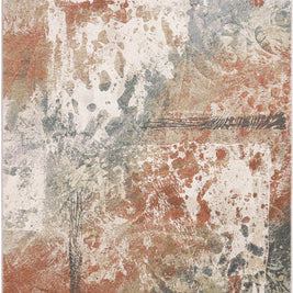 Distressed Canvas Argentum Rug