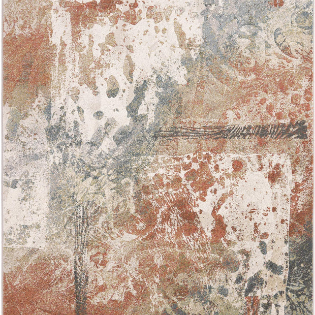 Distressed Canvas Argentum Rug