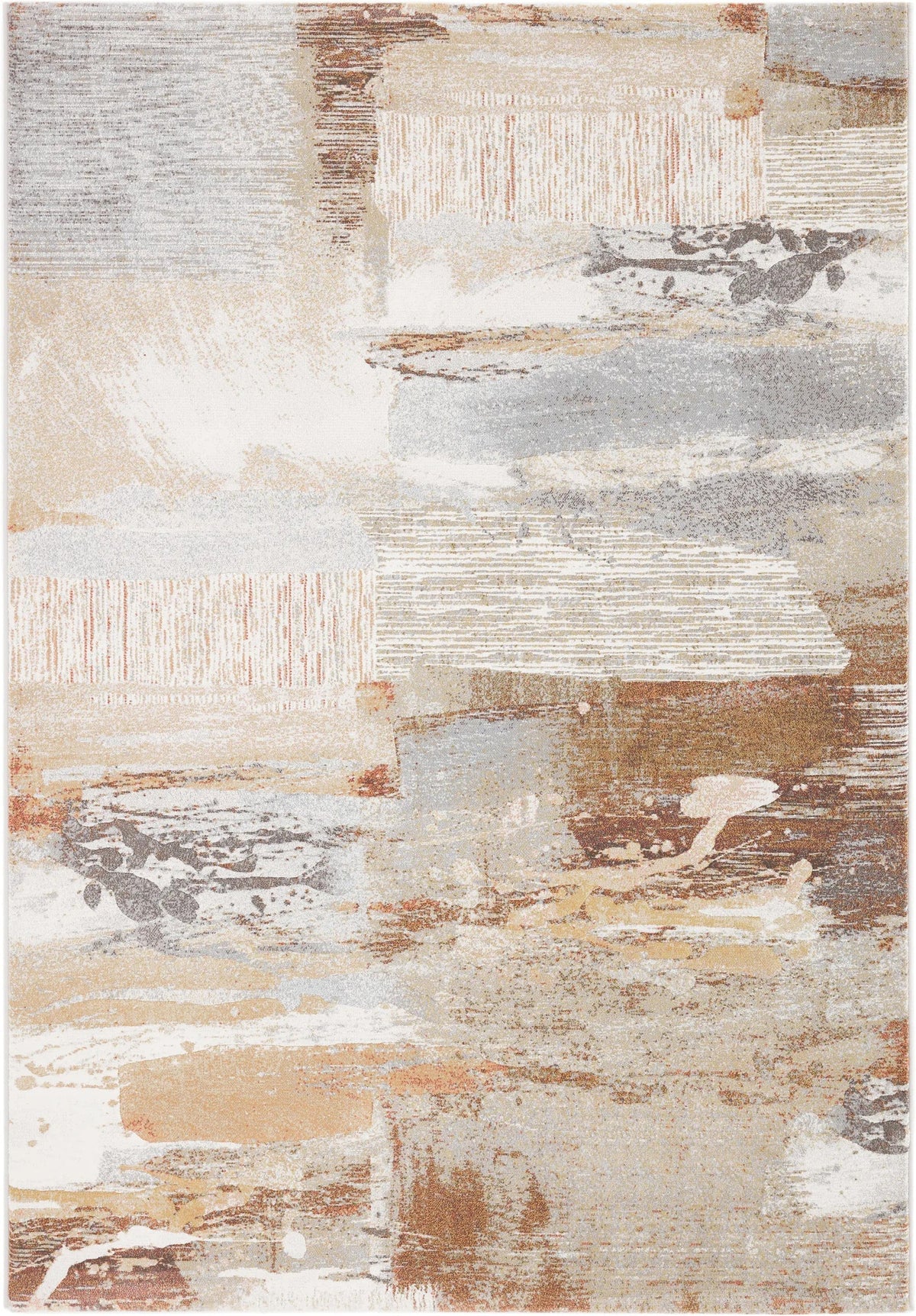 Funky Abstract Design Argentum Rug