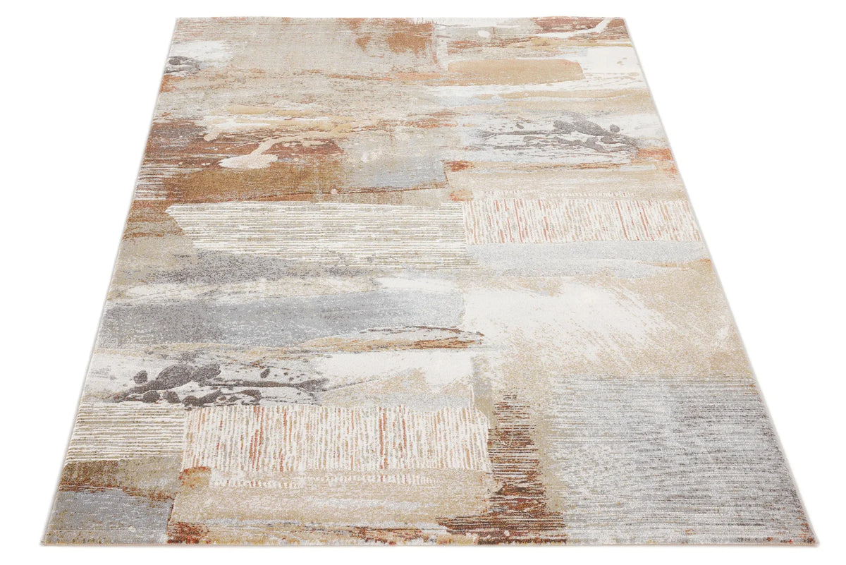 Funky Abstract Design Argentum Rug