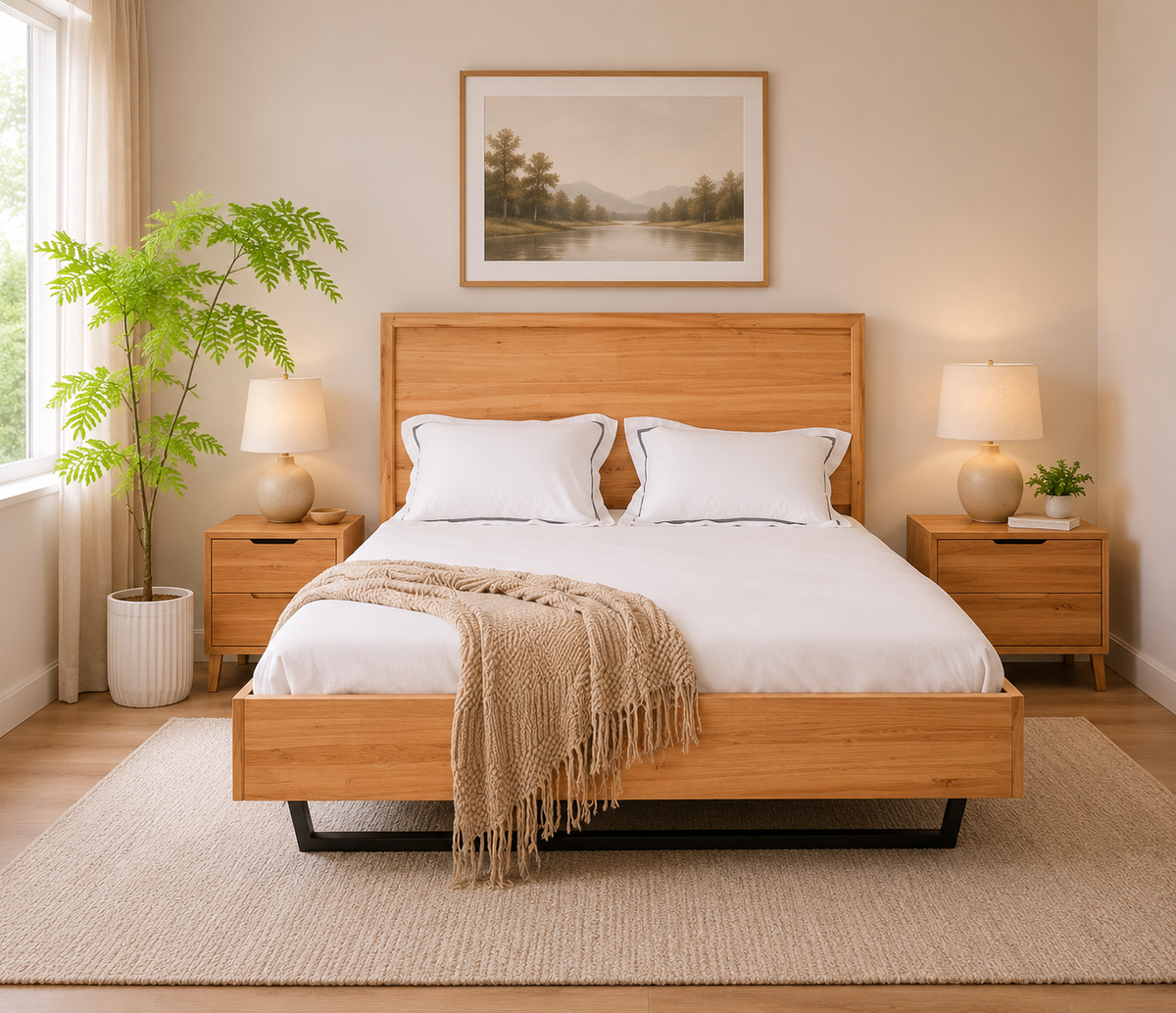 Della Queen Bedframe Metal Leg