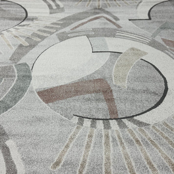 Multi Tone Abstract Geometric Pattern Valentino Rug