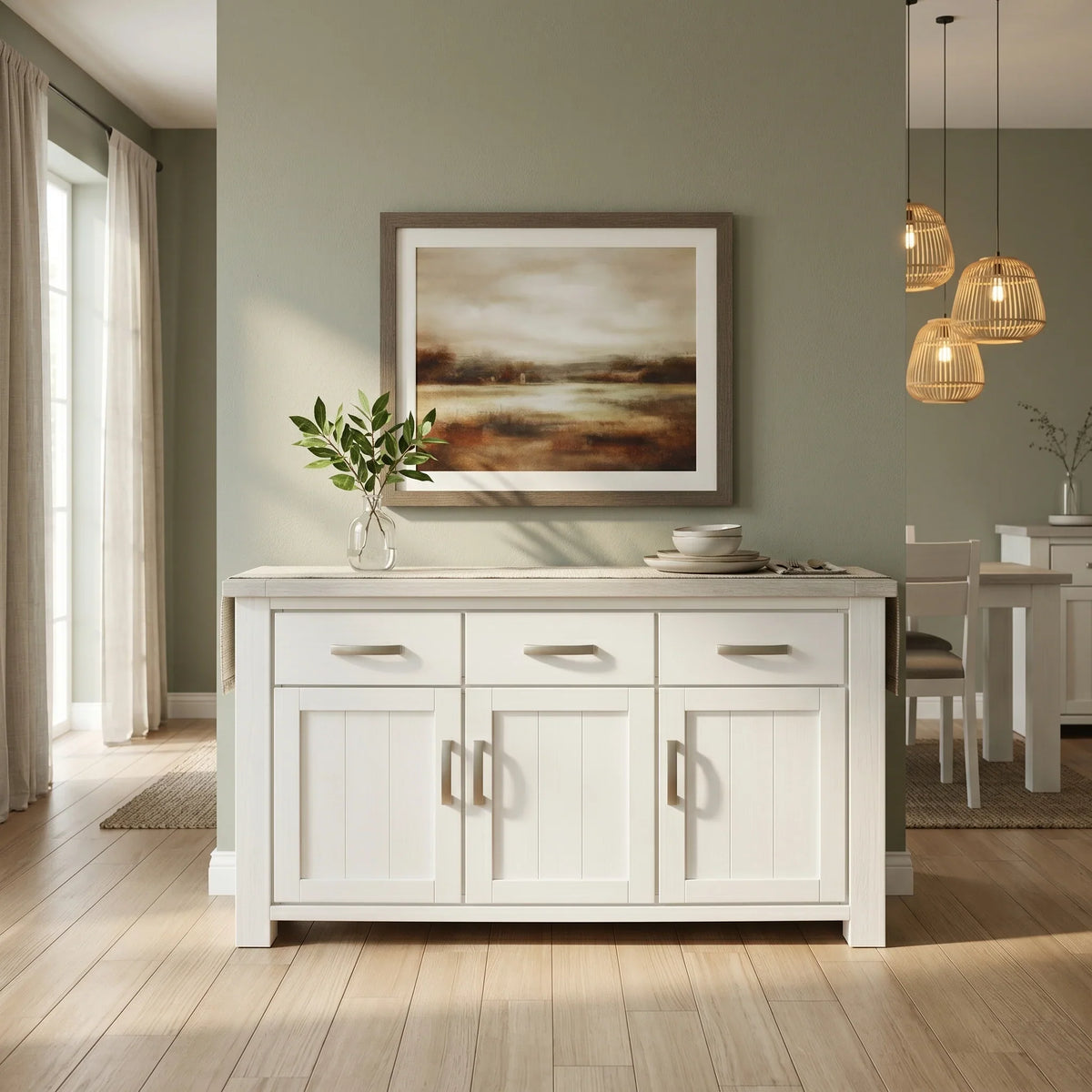 Acacia Solid Wood Medium Buffet Table
