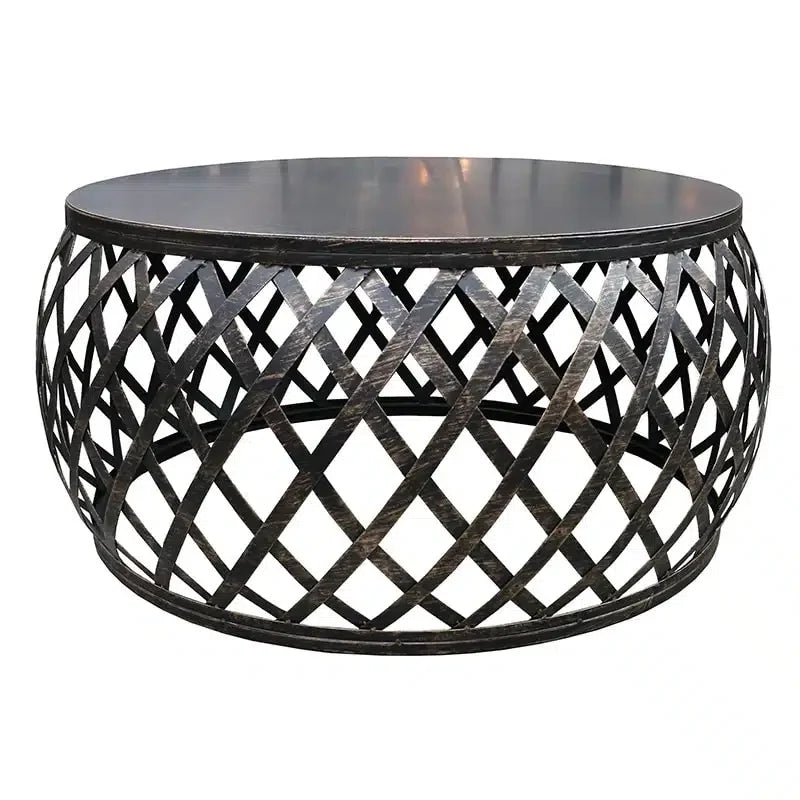 Lamai Coffee Table – Black / Burnt Gold