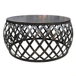 Lamai Coffee Table – Black / Burnt Gold