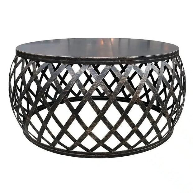 Lamai Coffee Table – Black / Burnt Gold